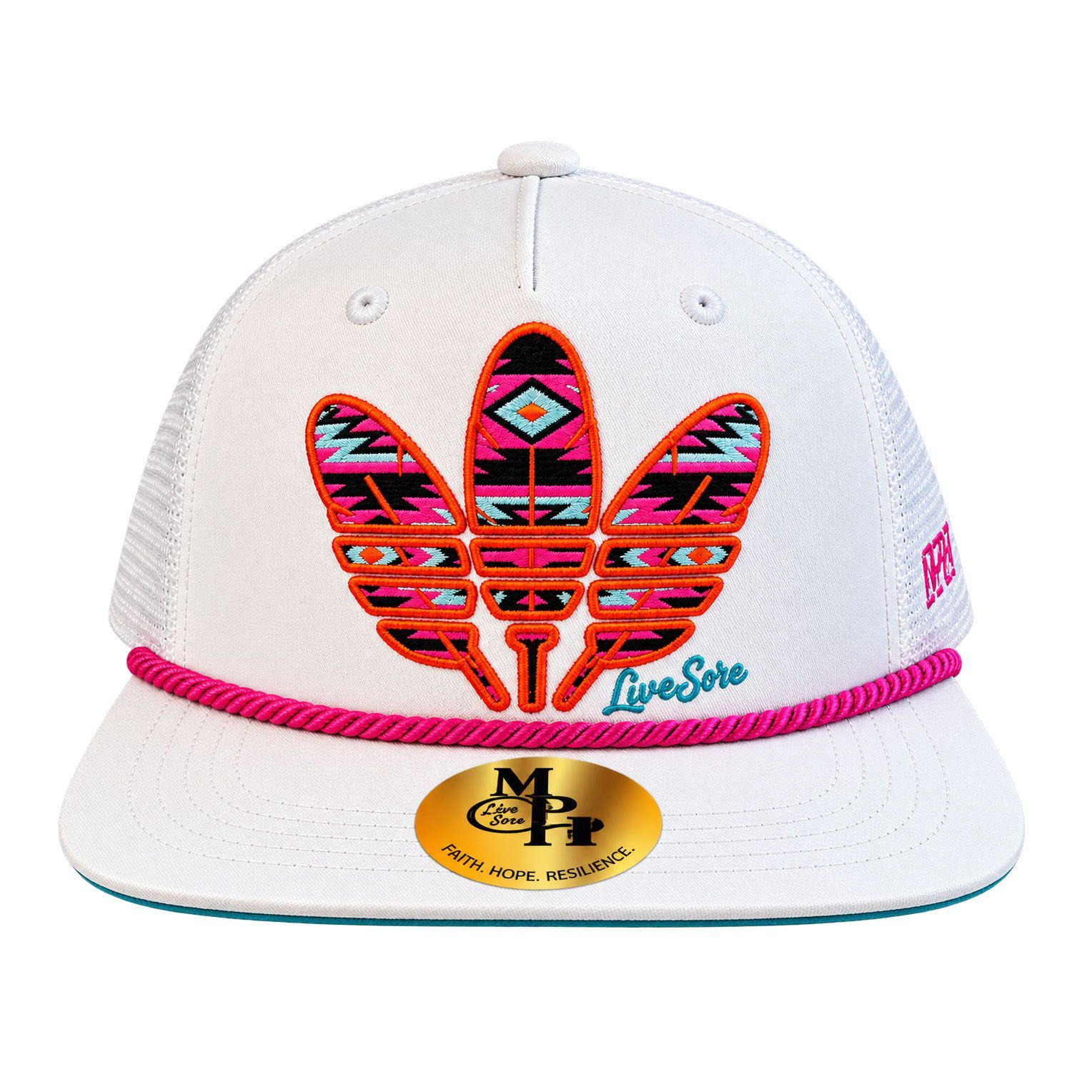 MyPainsHeal Three Feathers Trucker Hat