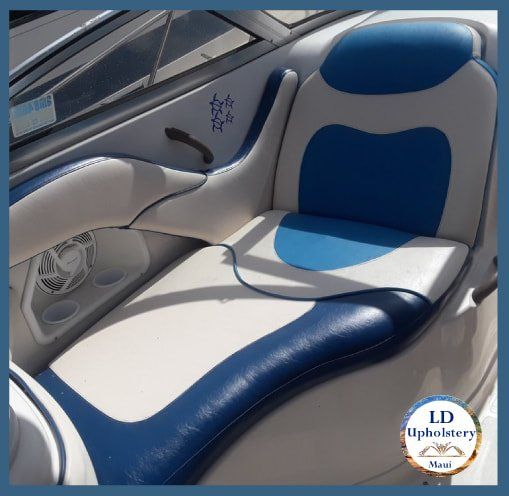 Newly upholstered seats
