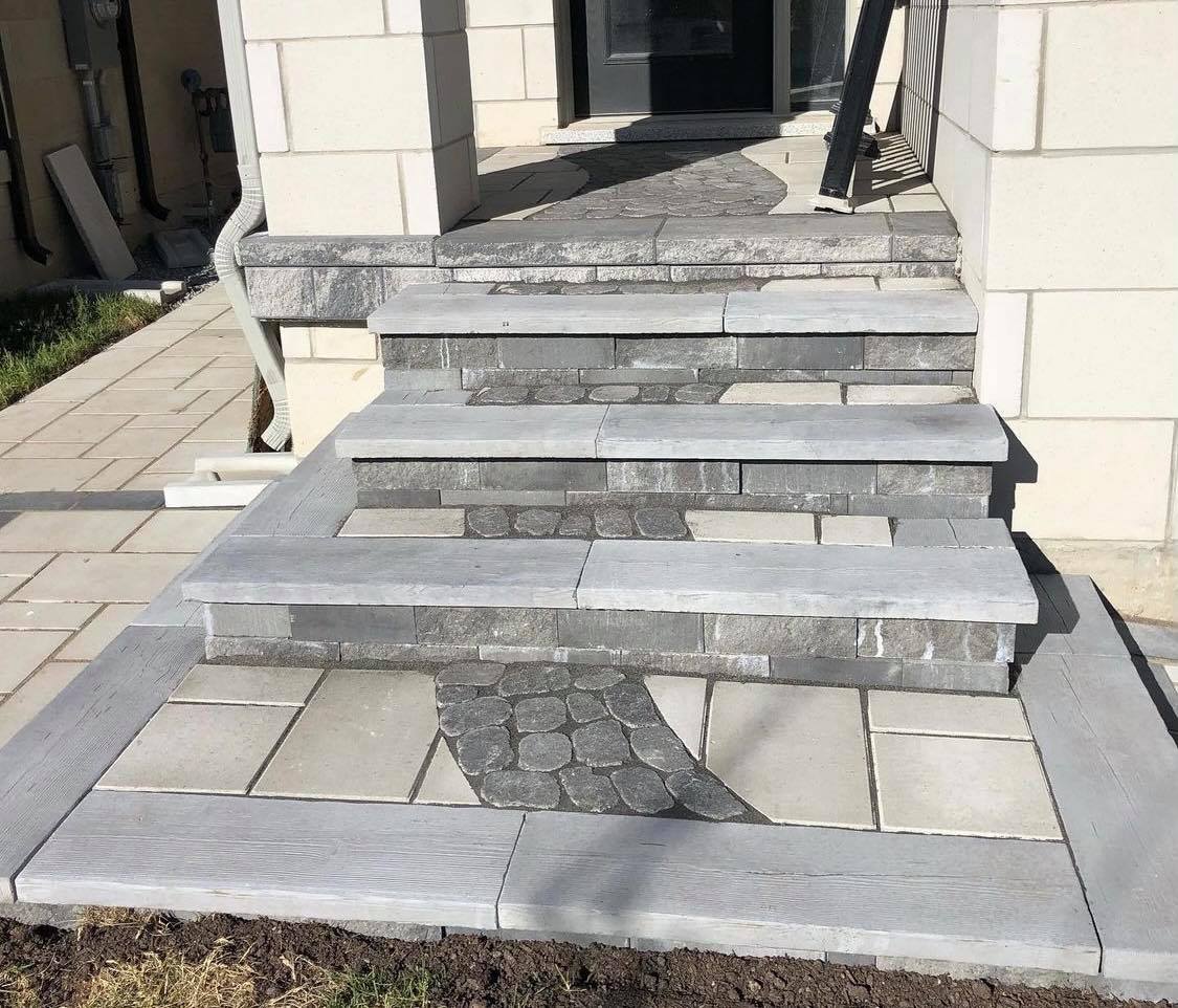Patio Stone Steps Natural Stone Steps Markham ON