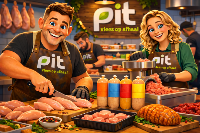 alt= pit vlees cartoon