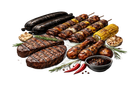 alt= pit vlees bbq 