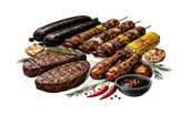 alt= pit vlees bbq 
