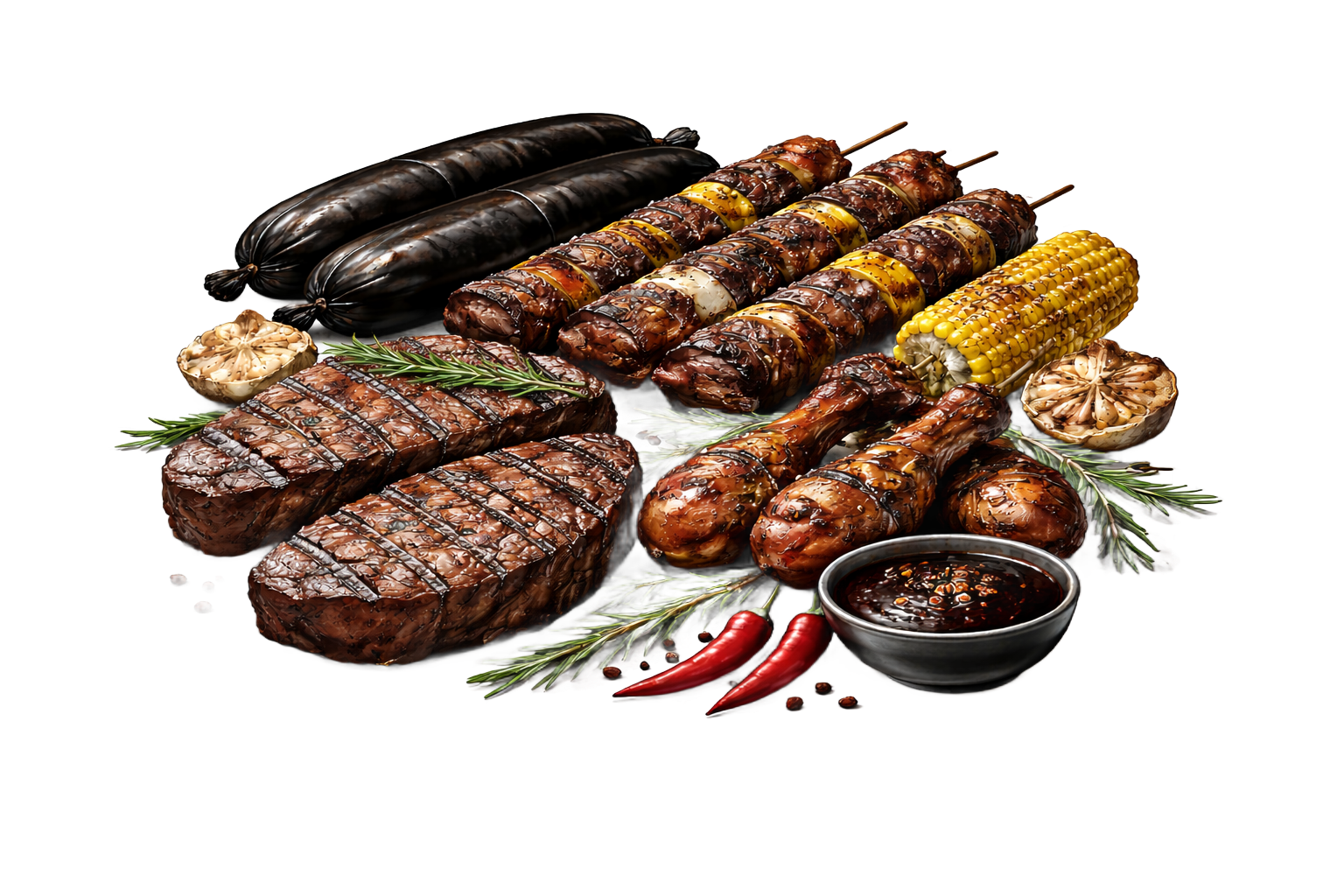 alt= pit vlees bbq