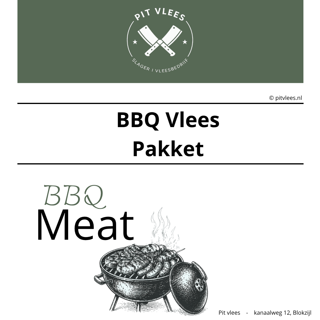 BBQ Vlees Pakket va. 10 personen