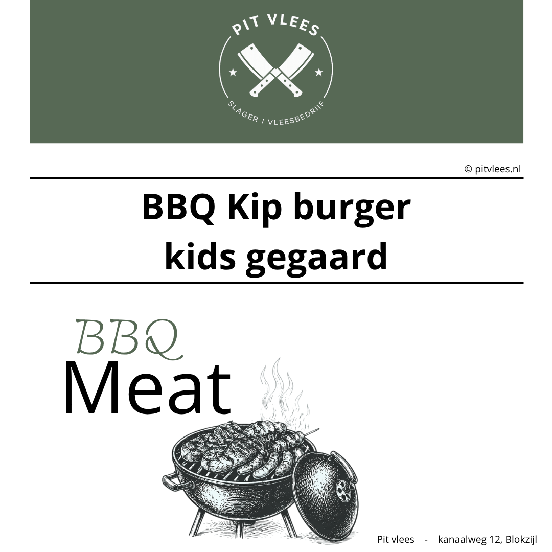 BBQ Kip burgers kids gegaard