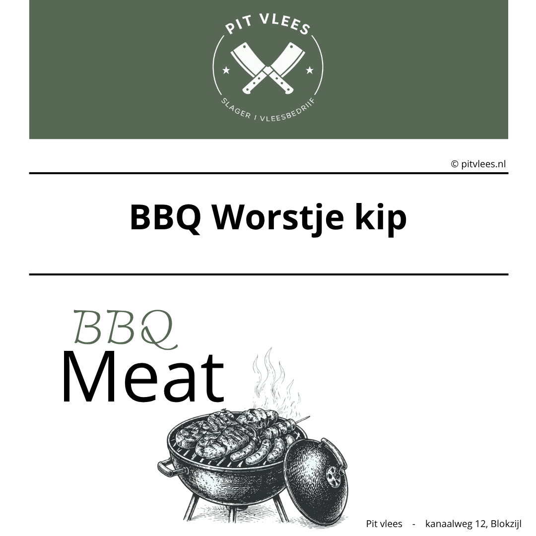 BBQ worstje kip