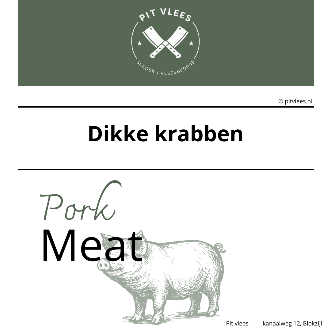 alt= pit vlees dikke krabben