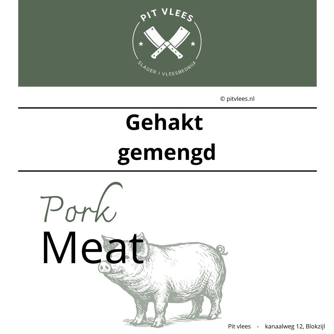 alt= pit vlees gehakt gemengd