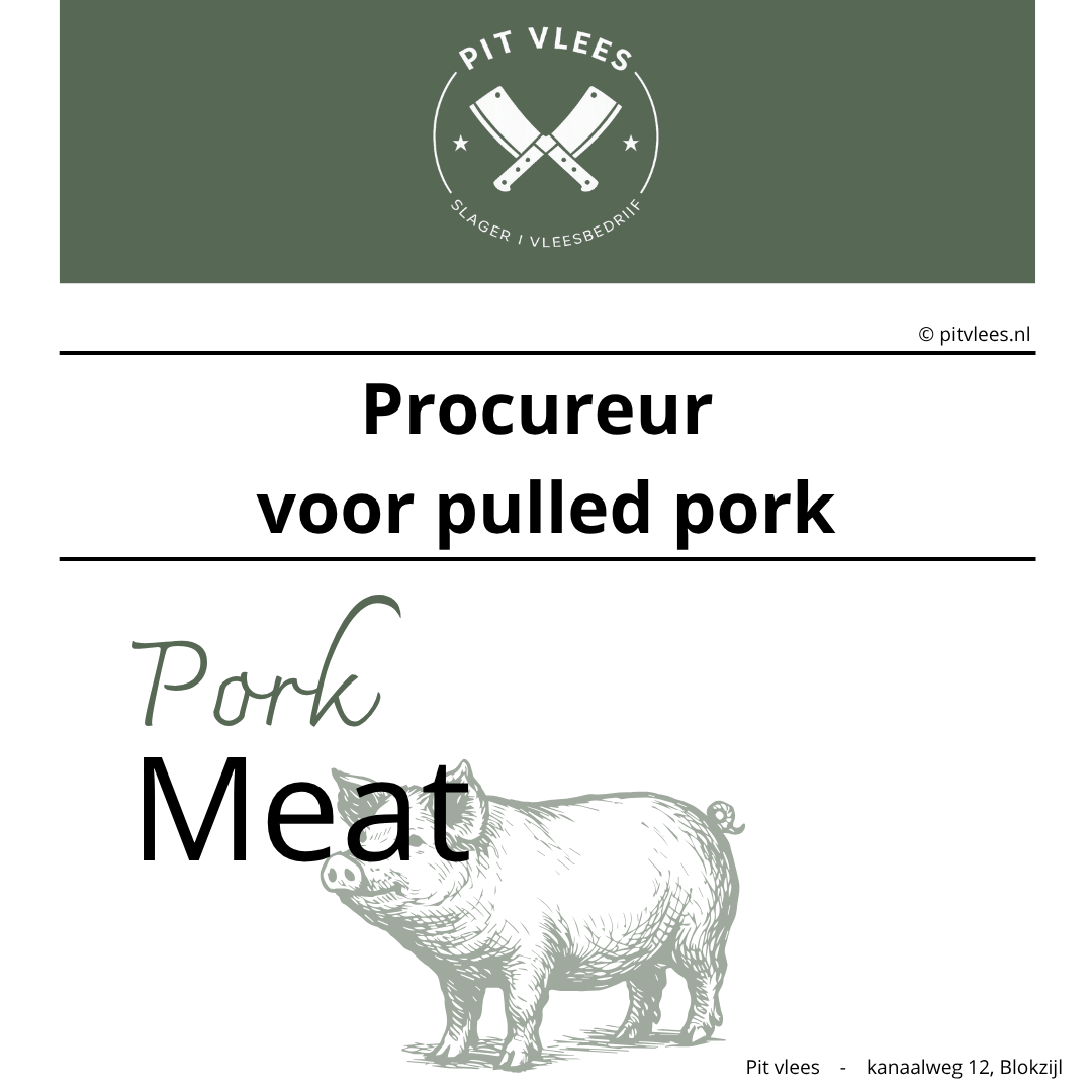 alt= pit vlees pulled pork