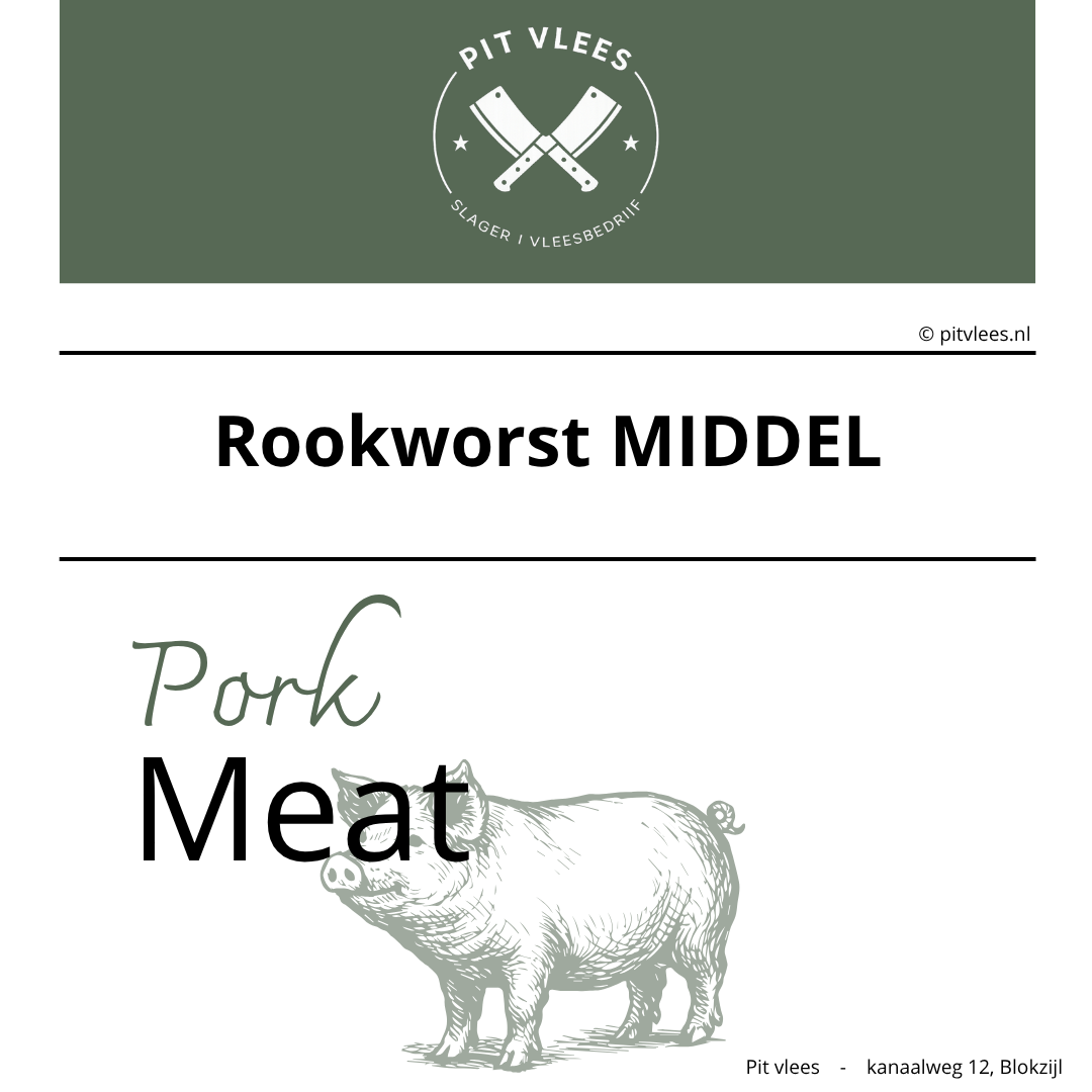 alt= pit vlees rookworst