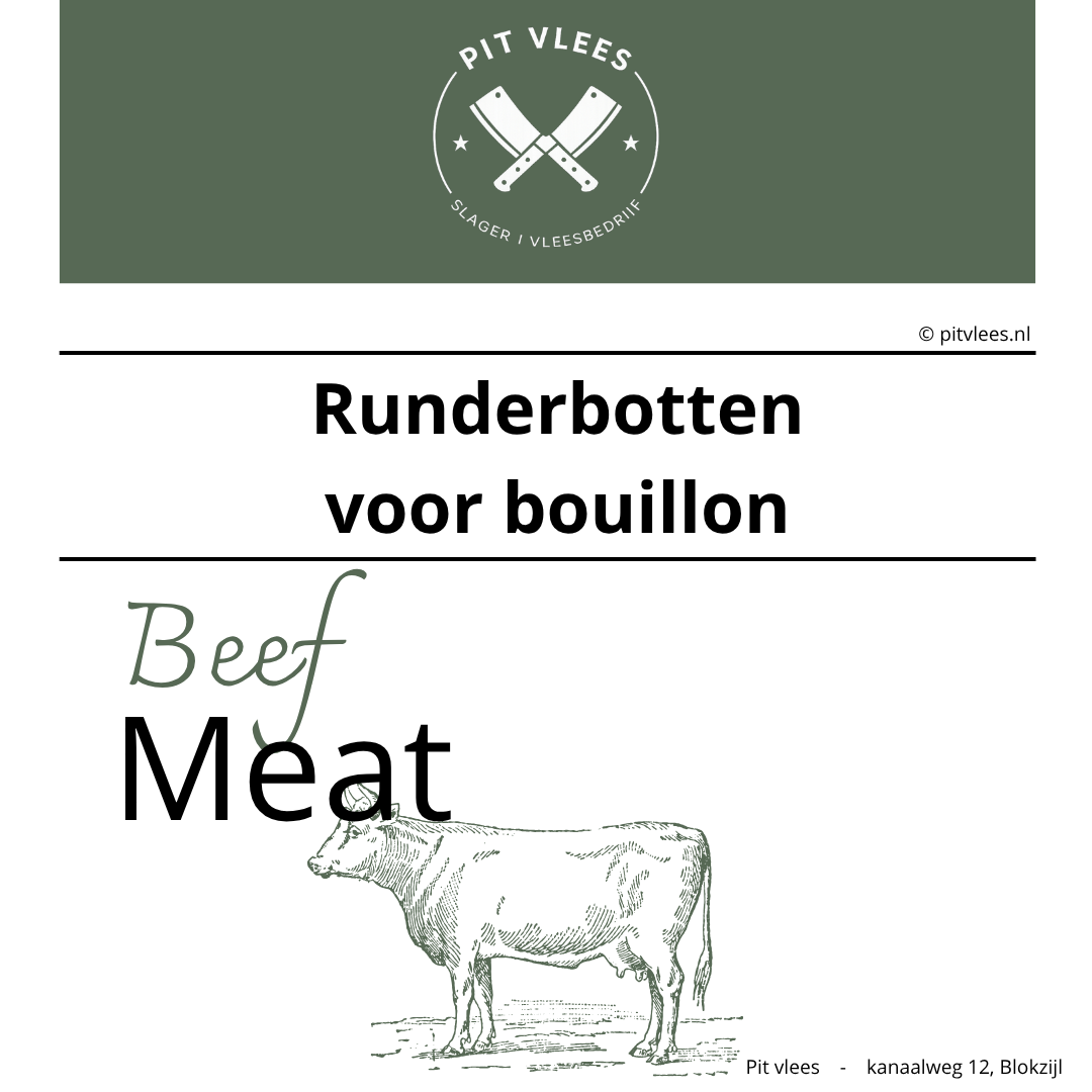 alt= pit vlees runderbotten