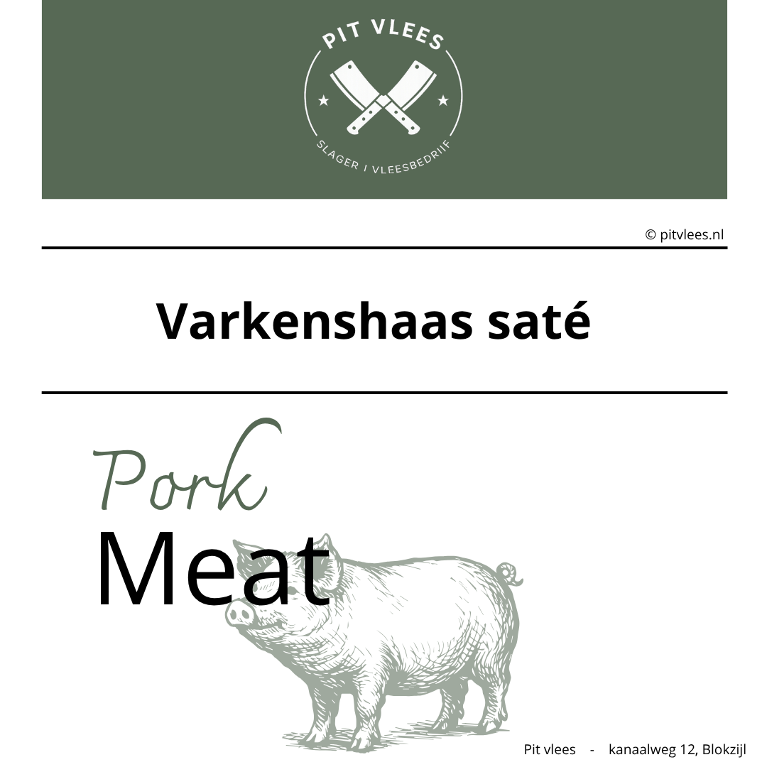 alt= pit vlees varkenshaas sate