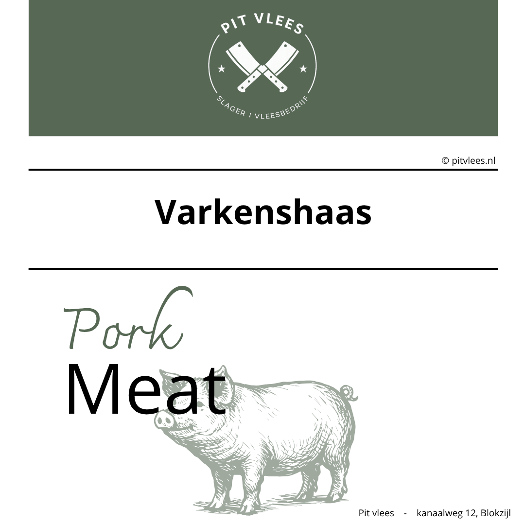 alt= pit vlees varkenshaas