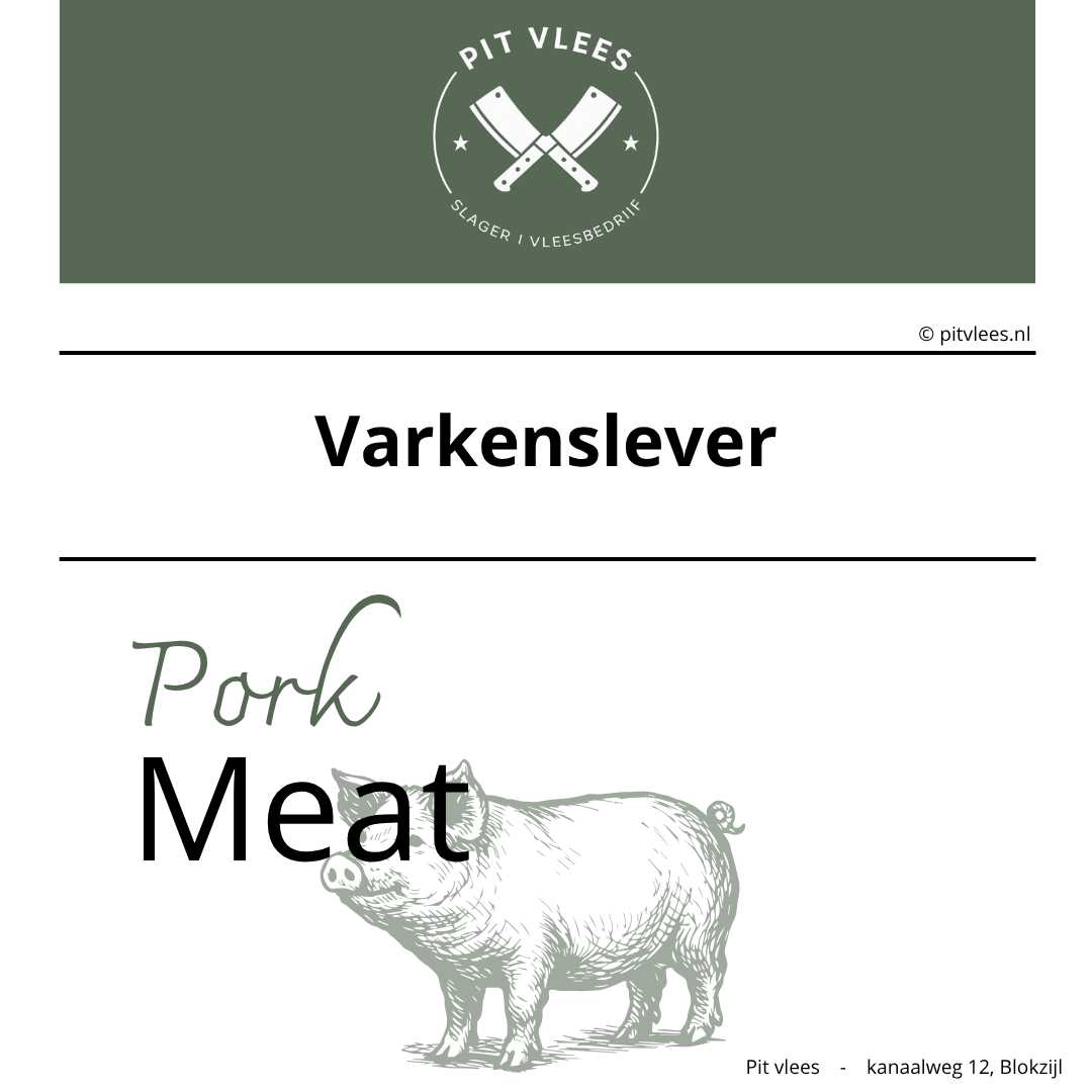 alt= pit vlees varkenslever