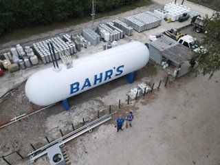Propane Tank Aerial View - Zephyrhills, FL - BAHR’S Propane Gas And A/C Inc.