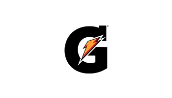 Black stylized G logo with a lightning bolt through the center on a white background