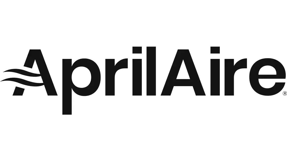 AprilAire logo with stylized air flow symbol.