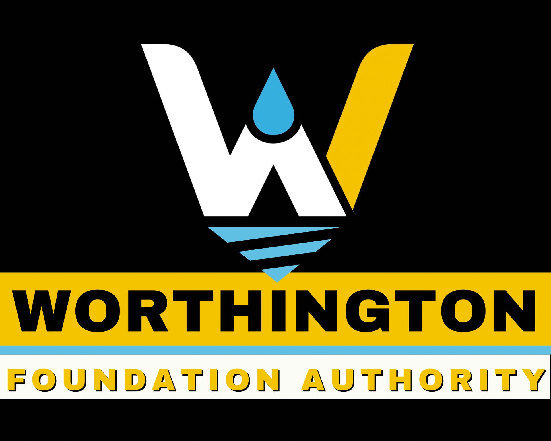 Logo for Worthington Foundation Authority: white