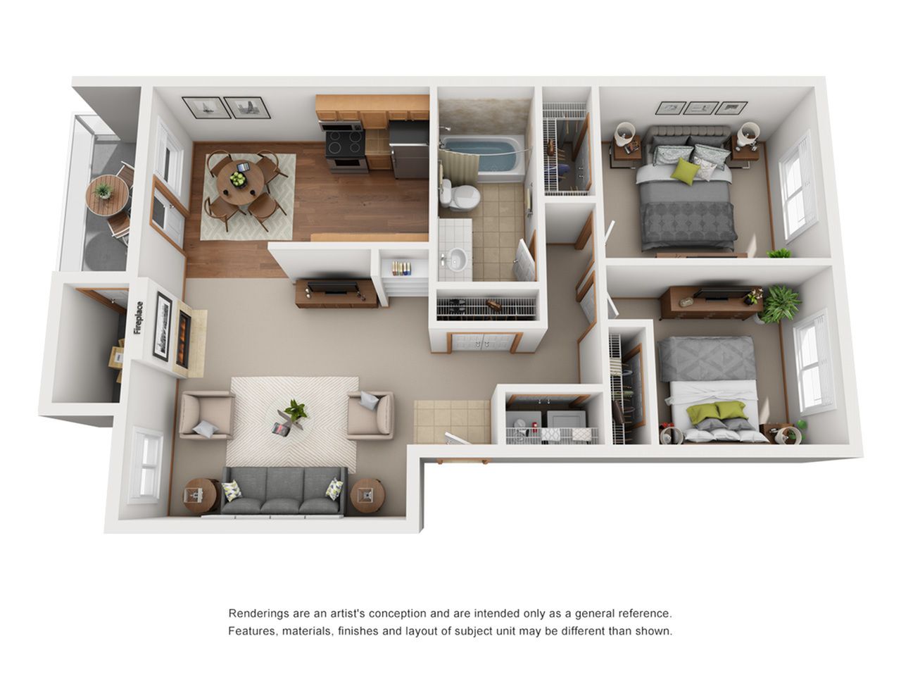 Harbor Pointe Apartments Floorplan