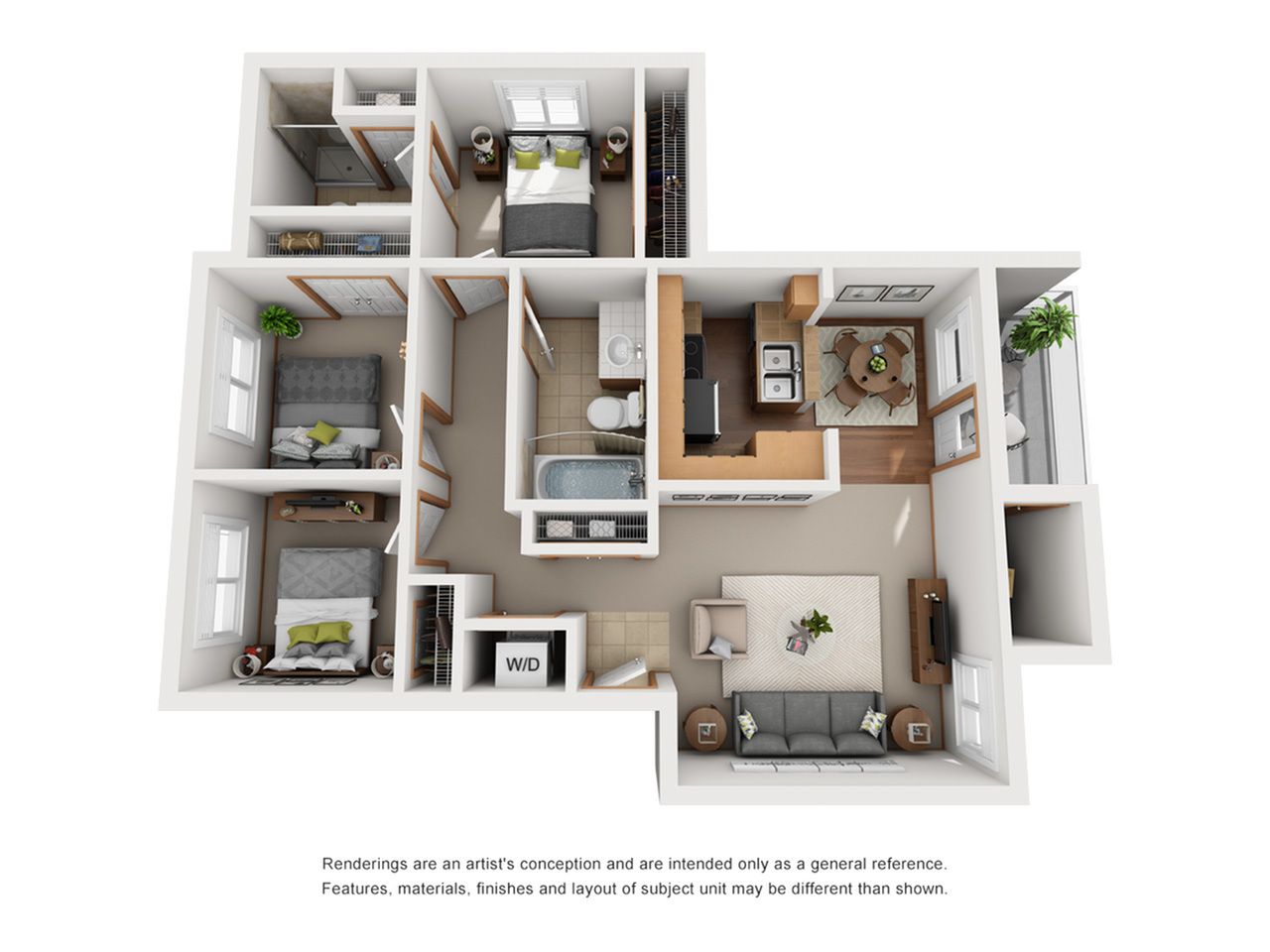 Harbor Pointe Apartments Floorplan