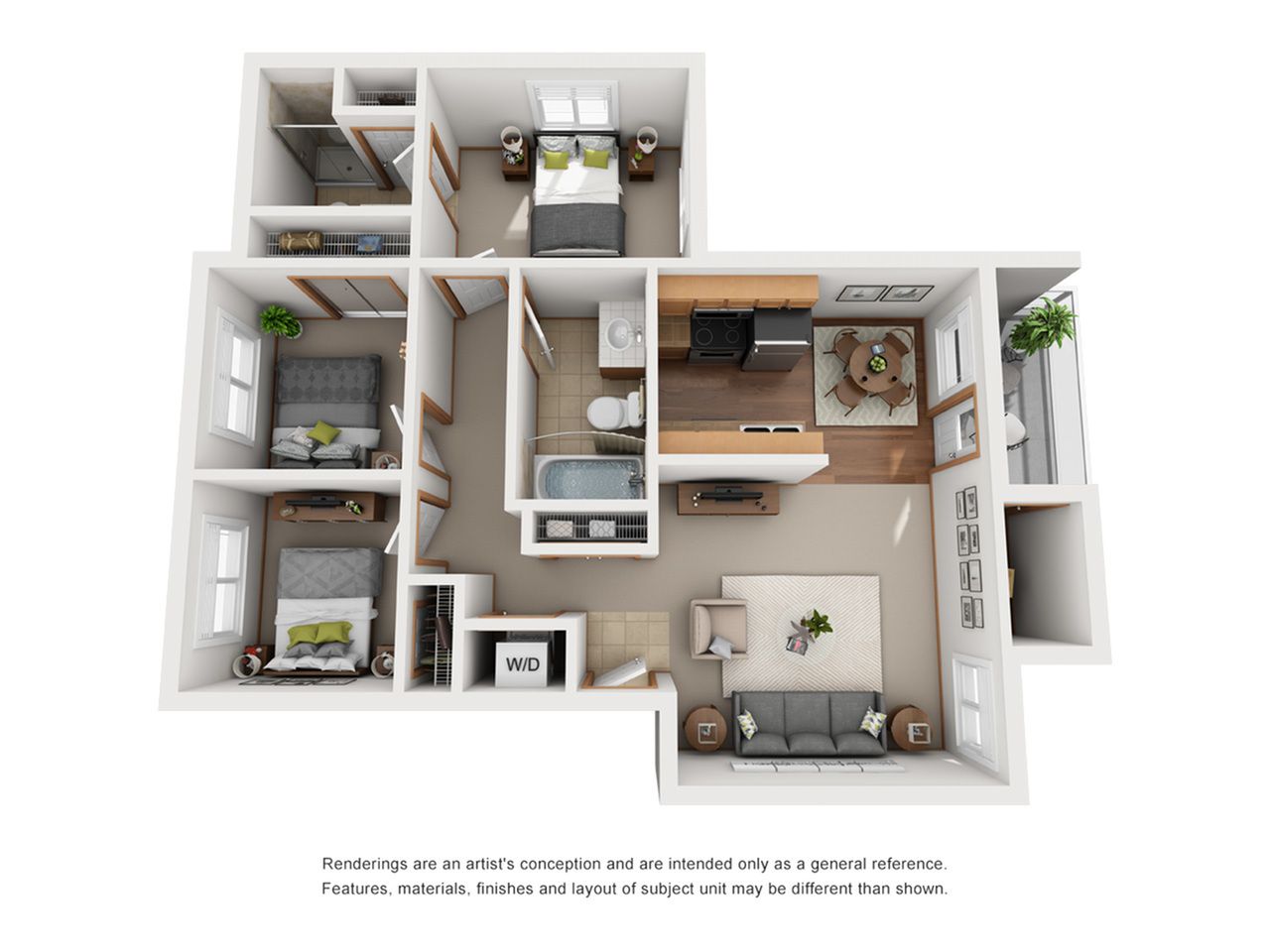 Harbor Pointe Apartments Floorplan