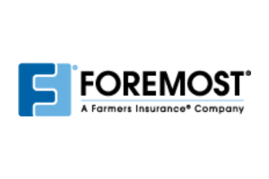 Foremost logo with blue “F” icon and black wordmark, labeled “A Farmers Insurance Company”
