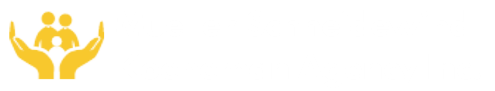 Yellow icon of three people with raised arms above an open book or hands on a white background