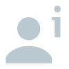 Une icône bleu clair représentant la tête et les épaules d'une personne à côté d'un « i » minuscule à l'intérieur d'un cercle, symbolisant l'information.