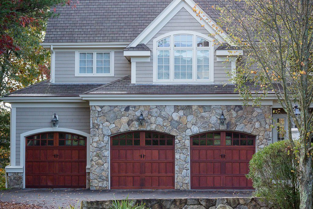 Stained Garage Doors