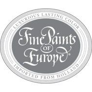 Fine Saints of Europe logo in white script on a gray oval, with “Luminous lasting color” and “Imported from Holland” text