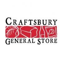 Craftsbury General Store logo with red food icons: cabbage, bread, bottle, bag.