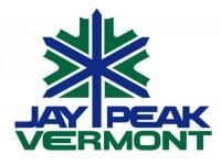 Jay Peak Vermont logo: a blue and green snowflake design above text.
