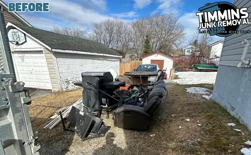 clutter free home before, timmins on