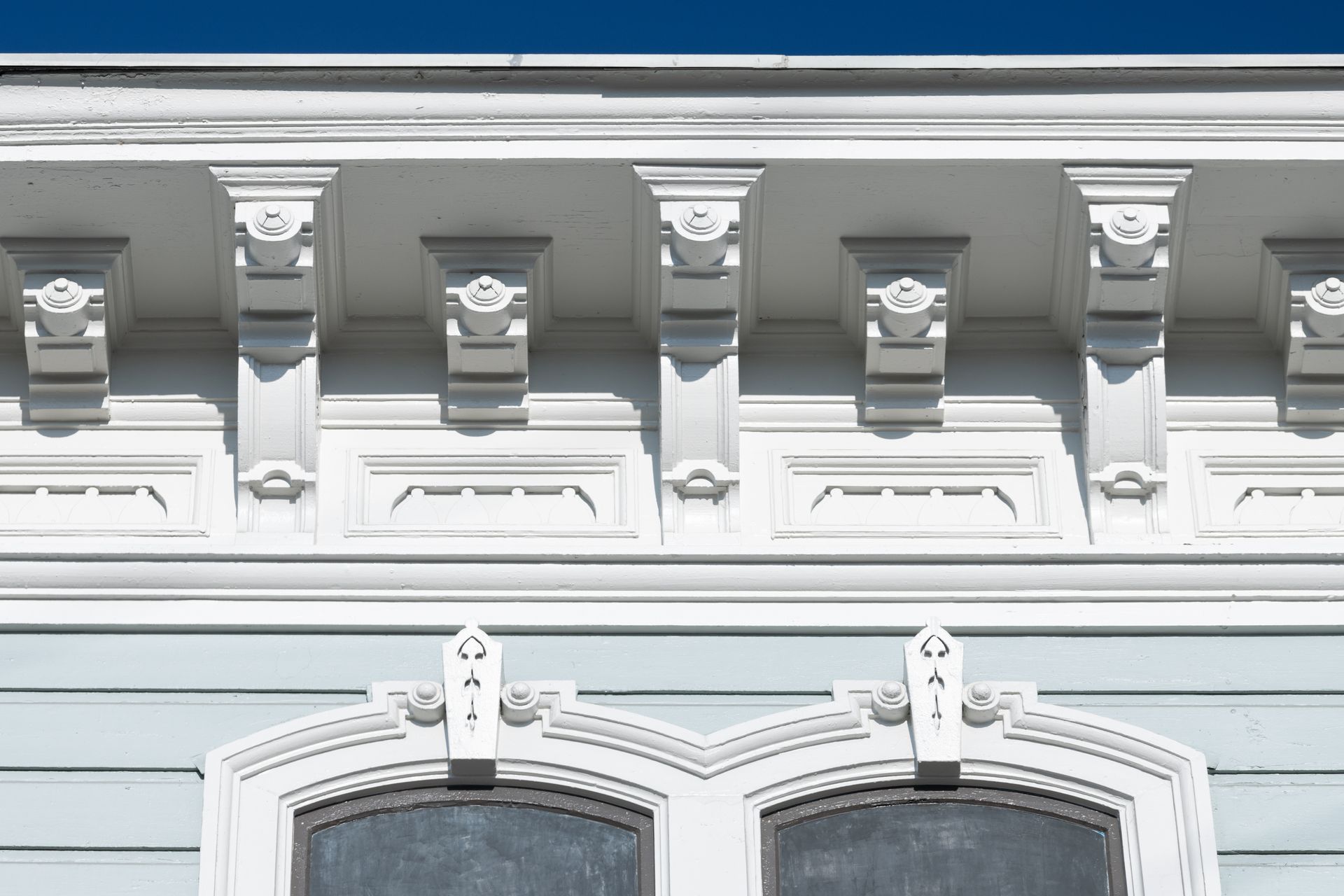 When Arciform restored the 1880 Fried-Durkheimer House in downtown Portland, they meticulously restored the original cornice details and wood windows, only replacing parts when absolutely necessary using like materials. 