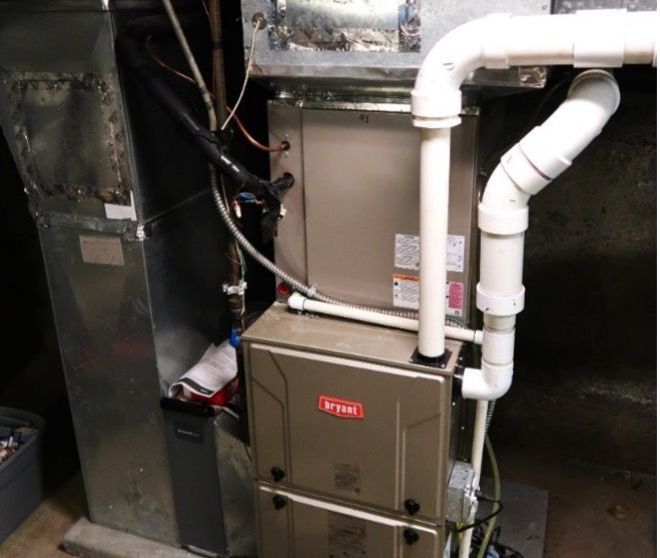 Close up picture of a furnace in a historic home