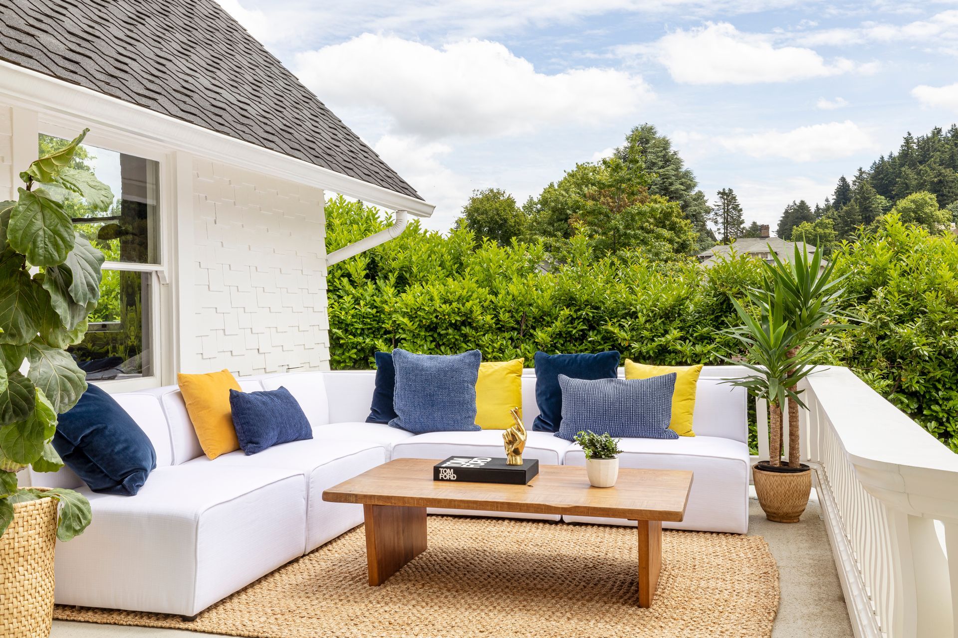 Outdoor lounging space on the 2nd floor.