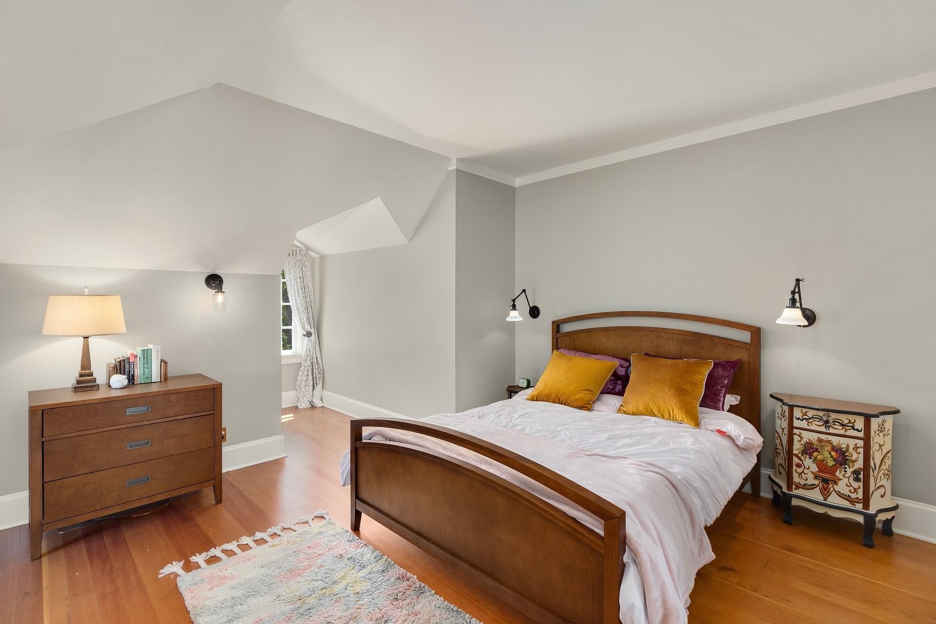 1916 Irvington Colonial Revival third floor guest bedroom remodeled by Arciform