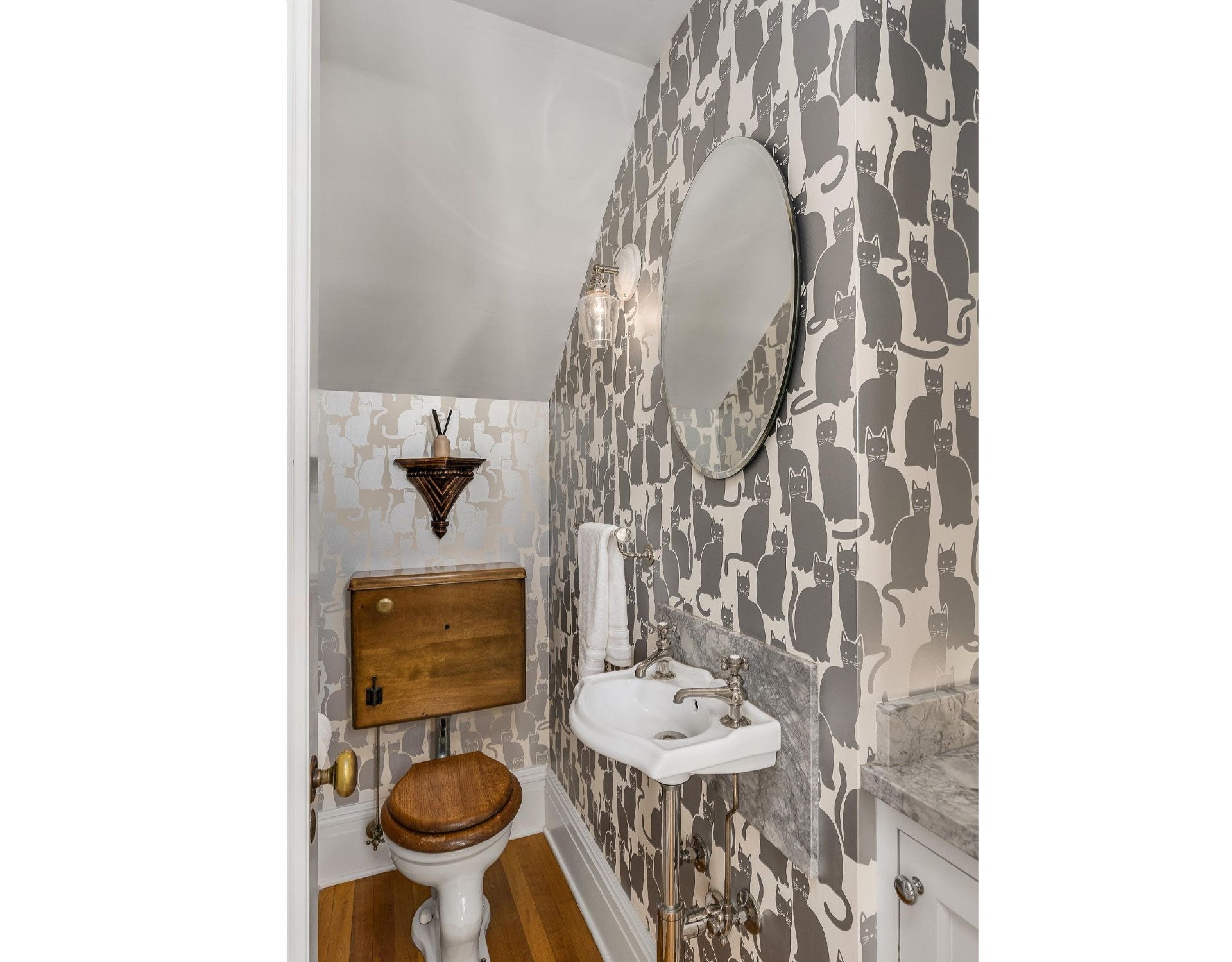 1916 Irvington Colonial Revival powder room remodel by Arciform