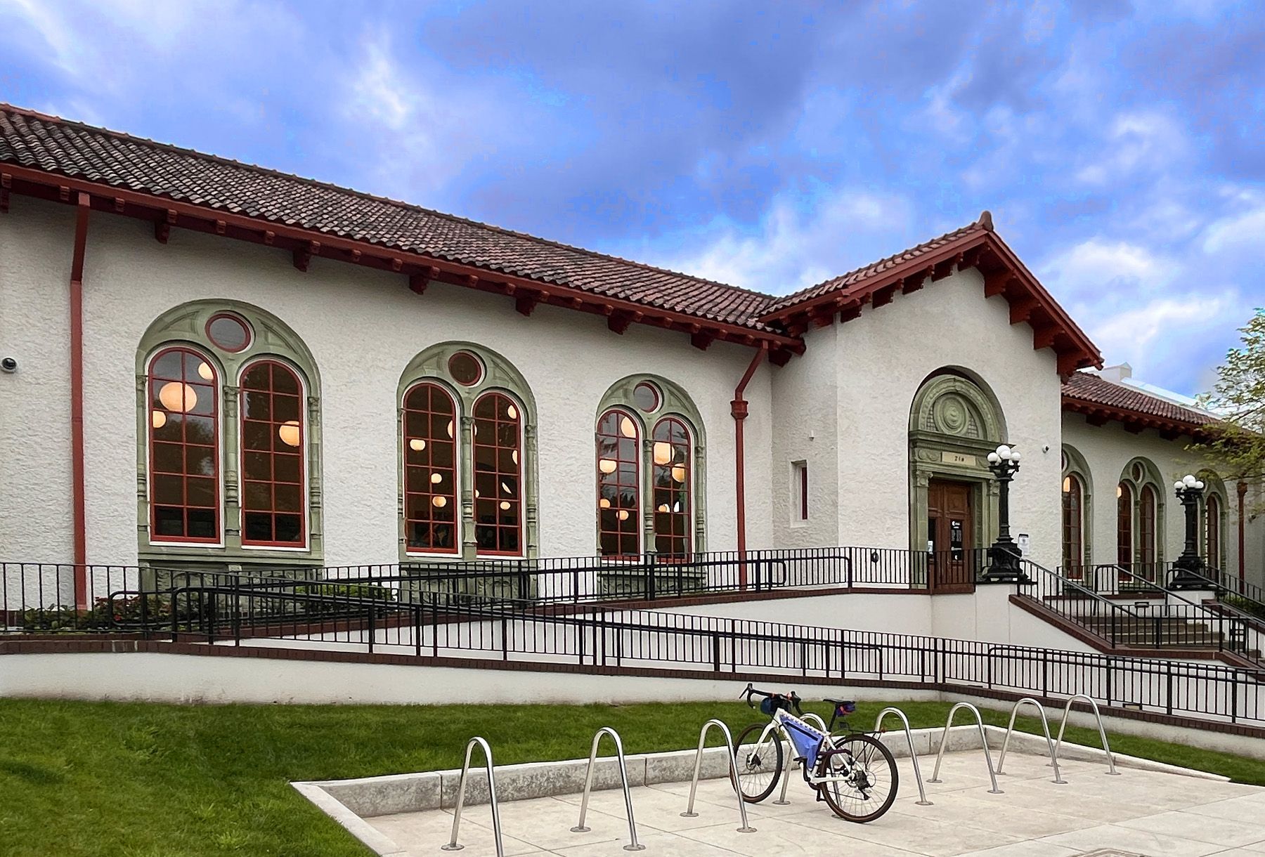 Charming commercial and institutional buildings from the 1920s and 30s add to the neighborhood's historic character.