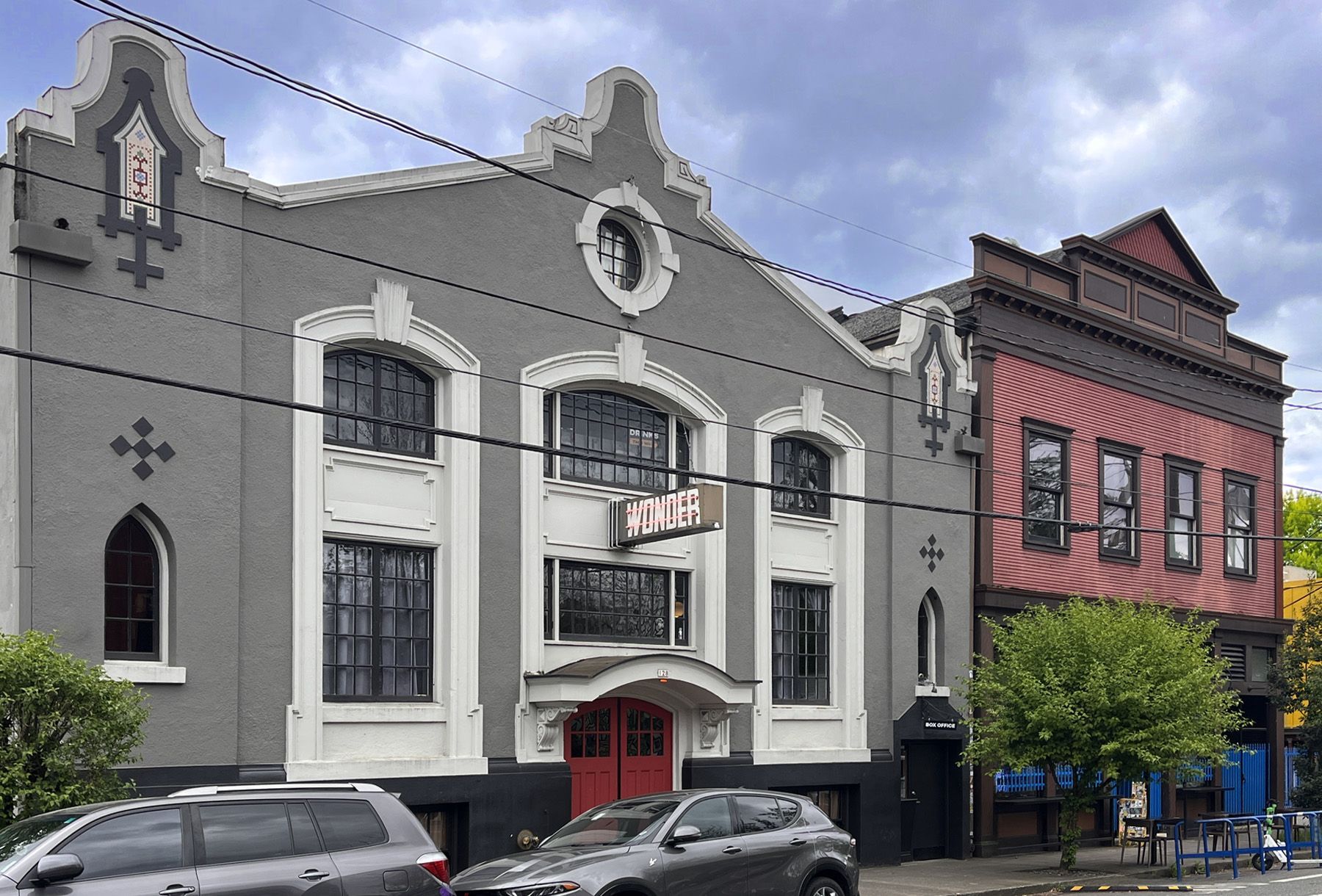 Charming commercial and institutional buildings from the 1920s and 30s add to the neighborhood's historic character.