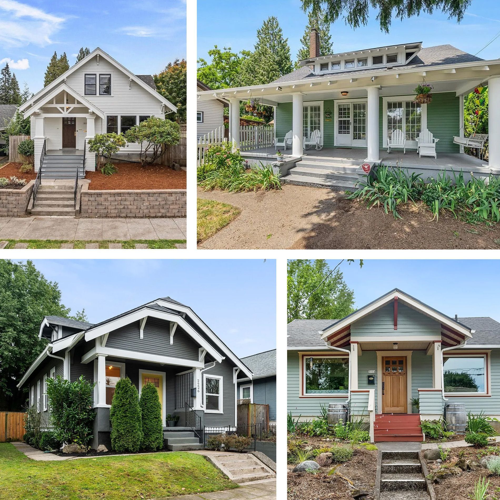 Constructed primarily between 1910 and 1945, you’ll see a mix of modest, well-crafted houses from that era—Craftsman bungalows, early cottages, and later Depression-era and pre-war homes.