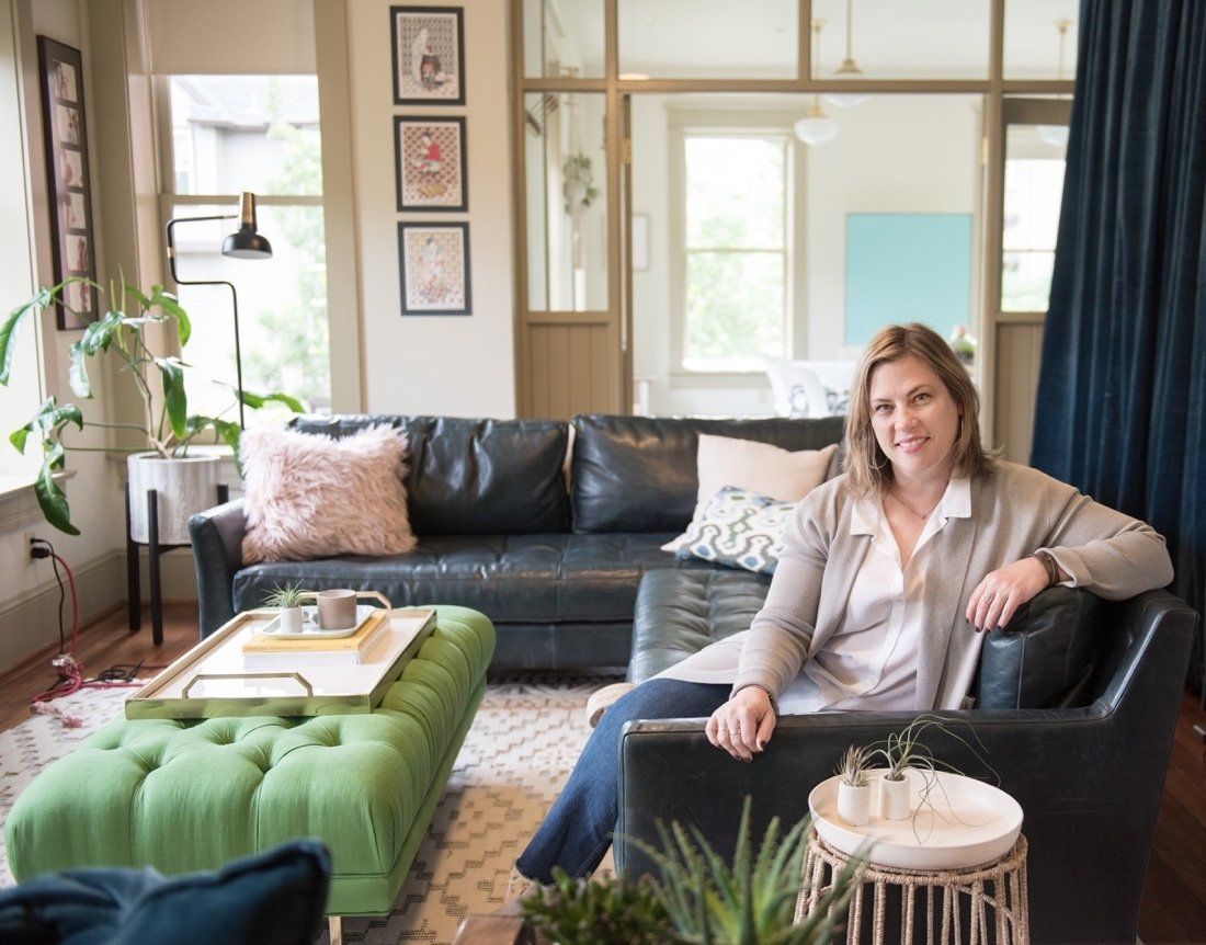 Kerri in The Liberty Collective space.
