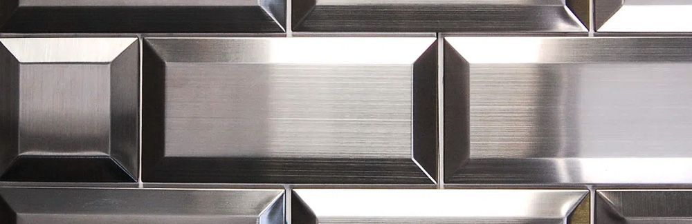 metal subway tile