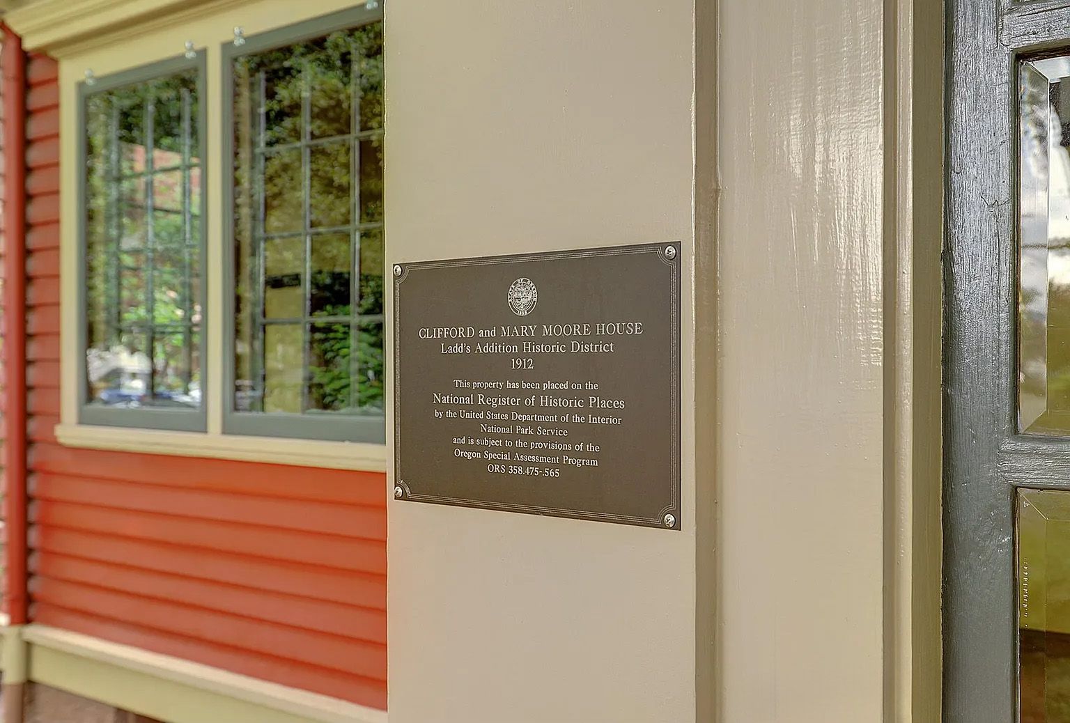 This Ladd's Addition Dutch Colonial is both located in a national historic district and is individually listed on the National Register of Historic Places.
