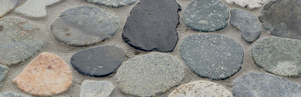 Pebble stone tile mosaic example
