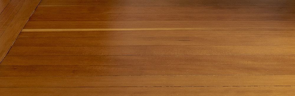 Softwood flooring example in vintage home.