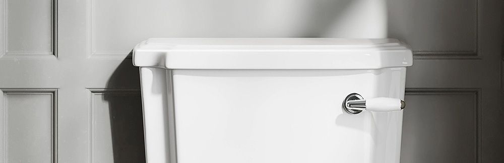 Vintage style porcelain toilet