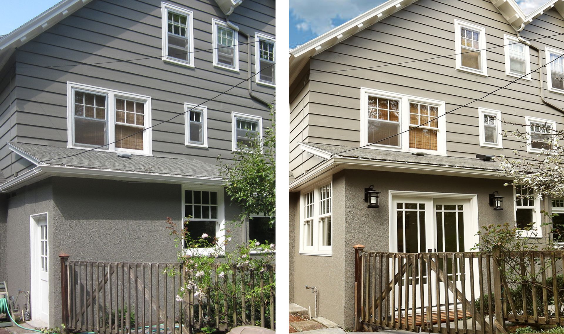 Because the exterior alterations only affected the rear of this NW Portland Arts & Crafts home, the design review process was simplified.