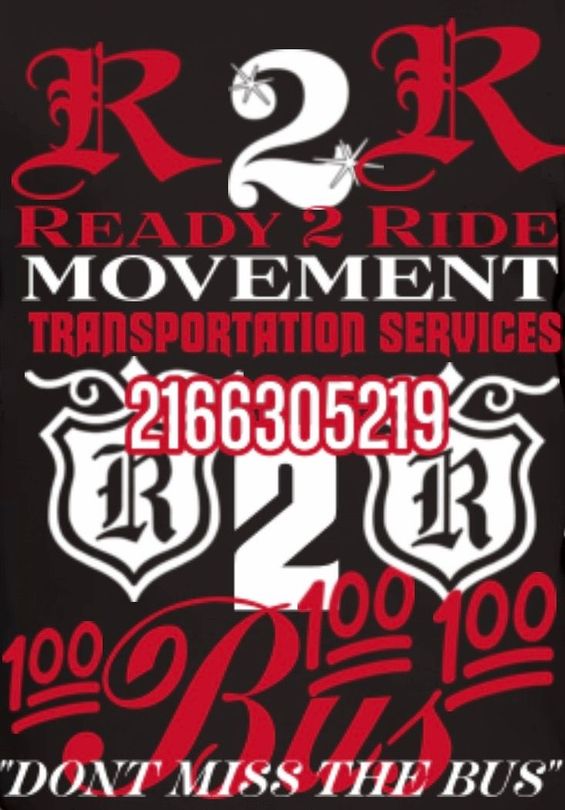 A poster for ready 2 ride movement transportation services