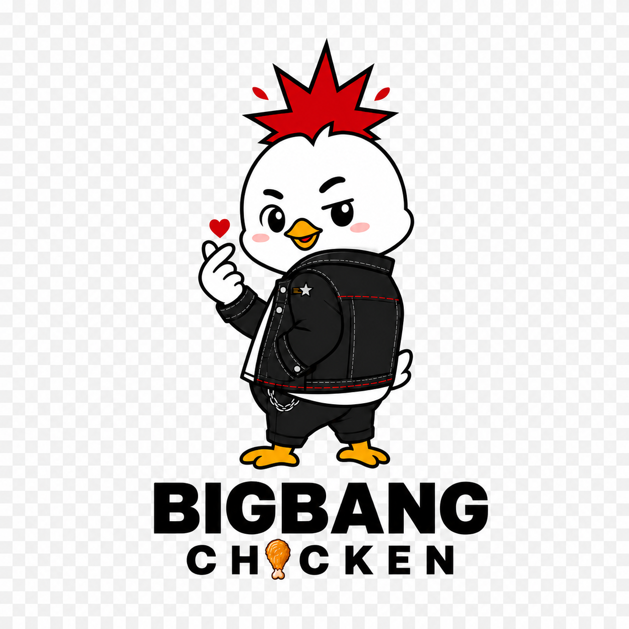 BigBang Chicken logo with black and gold rooster and “Since 2017” text